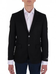 karl lagerfeld σακακι blazer με μεταλλικα κουμπια gentle μαυρο