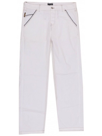 armani jeans παντελονι χρυση ραφη λευκο σε προσφορά