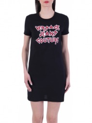 versace φορεμα logo μαυρο