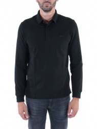 lacoste polo paris regular fit μαυρο
