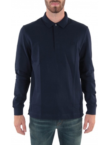 lacoste polo paris regular fit μπλε
