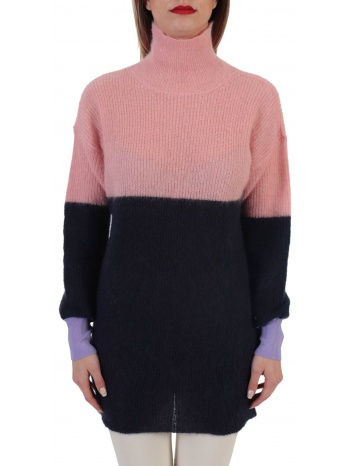 emporio armani πλεκτο turtle neck ροζ-μπλε σε προσφορά
