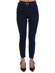 pinko παντελονι jeans susan 29 skinny pj482 ζωνη εγκραφα ξεφτια τελειωμα μπλε