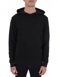 trussardi jeans φουτερ hoodie logo μαυρο