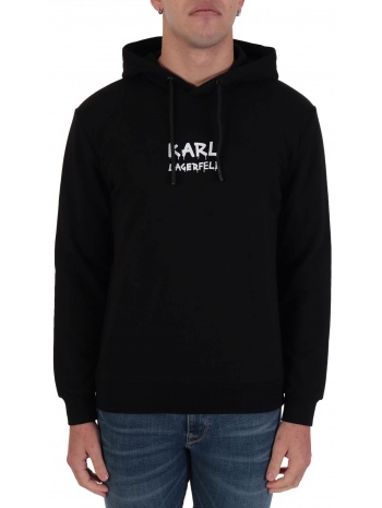 karl lagerfeld φουτερ hoodie logo μαυρο σε προσφορά