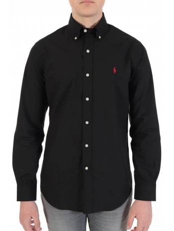 ralph lauren πουκαμισο button down custom fit stretch μαυρο σε προσφορά