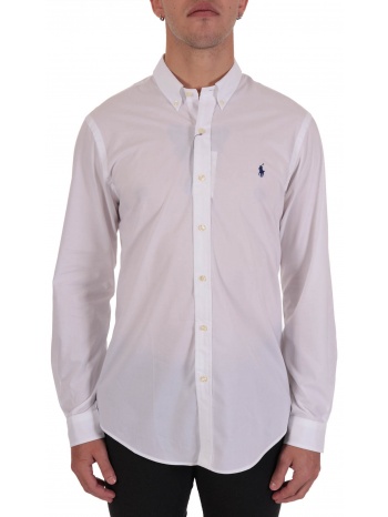 ralph lauren πουκαμισο button down custom fit stretch λευκο σε προσφορά