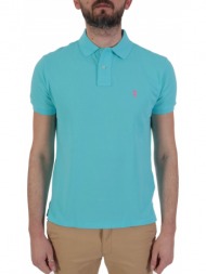 ralph lauren polo custom slim fit τυρκουαζ