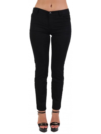 emporio armani παντελονι 5τσεπο push up logoπλαϊ μαυρο σε προσφορά