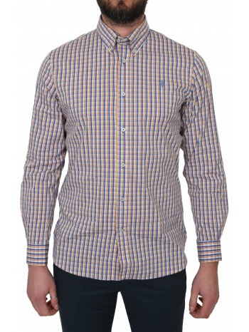 u.s. polo assn. πουκαμισο καρω slim fit cody bd μπλε σε προσφορά