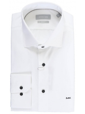michael kors πουκαμισο slim fit easy care stretch λευκο