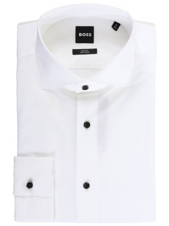 boss πουκαμισο μανικετοκουμπο slim fit stretch easy iron σε προσφορά