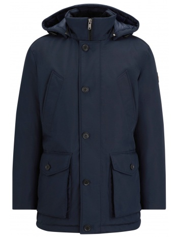 boss casual μπουφαν jacket αποσπωμενη κουκουλα osiass μπλε σε προσφορά