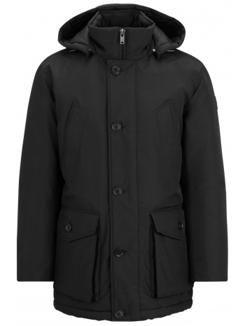 boss casual μπουφαν jacket αποσπωμενη κουκουλα osiass μαυρο σε προσφορά
