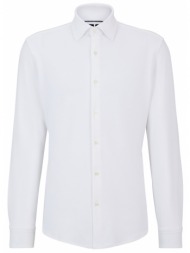 boss πουκαμισο regular fit μικροσχεδιο p-joe-kent-c1-222 λευκο