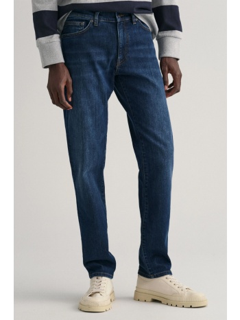 gant παντελονι jeans slim fit dark blue