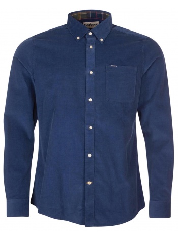 barbour πουκαμισο down tailored fit ramsey κοτλε μπλε σε προσφορά