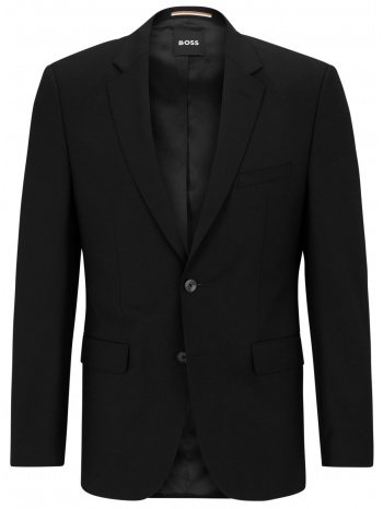 boss σακακι κοστουμιου regular fit h-jasper-mm-c-224 μαυρο