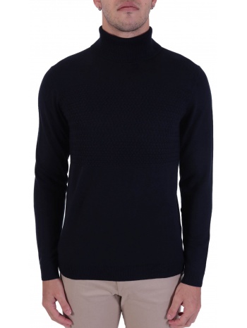 hugo πλεκτο rollneck siseono μπλε σε προσφορά