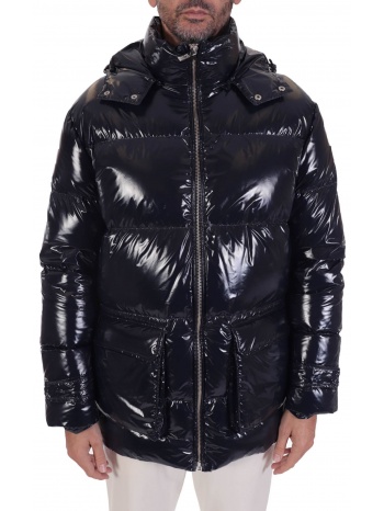 karl lagerfeld mπουφαν φουσκωτο κουκουλα αποσπωμενη μπλε σε προσφορά