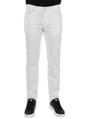 harmont & blaine παντελονι 5τσεπο narrow fit λευκο σε προσφορά