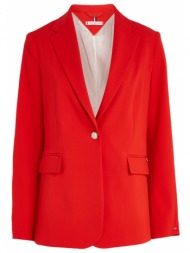 tommy hilfiger σακακι woman tailored sb blazer κουμπια κοκκινο