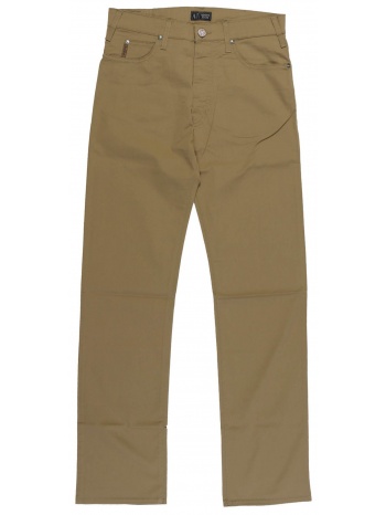 armani jeans παντελονι 5τσεπο comfort fit μπεζ σε προσφορά