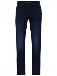 boss casual παντελονι jeans delaware bc-c-zone slim fit μπλε