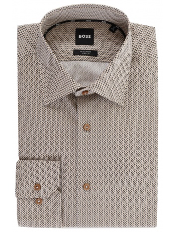 boss πουκαμισο μικροσχεδιο fregular fit stretch σε προσφορά