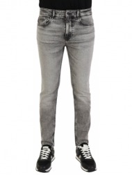 boss casual παντελονι jeans delano bc c place slim tapered γκρι