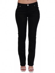 trussardi παντελονι jeans 5 pocket130 classic mid rise bootcut fit μαυρο