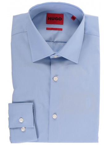 hugo πουκαμισο slim fit easy iron c-jenno σιελ