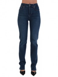 liu -jo παντελονι jeans authentic straight ψηλομεσο μπλε