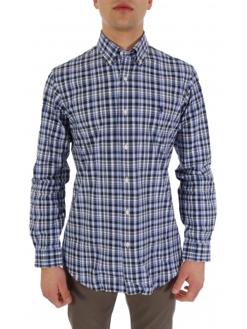 ralph lauren πουκαμισο καρω button down custom fit stretch σε προσφορά