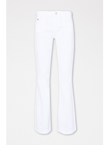 liu -jo παντελοni jeans flair bottom up μεταλλικο logo σε προσφορά