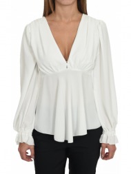 twenty πουκαμισα μμ v-neck υπολευκο