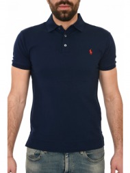 ralph lauren polo slim fit stretch mesh bsr μπλε
