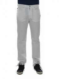 trussardi jeans παντελονι jeans καπαρτινα λευκο