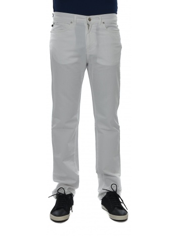 trussardi jeans παντελονι jeans καπαρτινα λευκο σε προσφορά