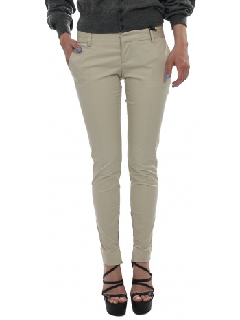 dsquared2 παντελονι φερμουαρ κατω μπεζ σε προσφορά