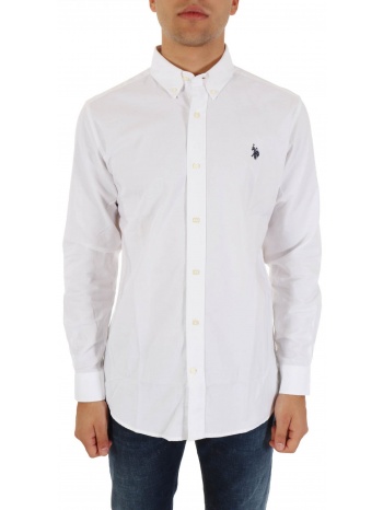 u.s. polo assn πουκαμισο button down regular fit logo dirk σε προσφορά