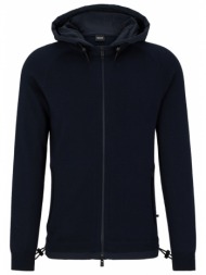 boss μπουφανοζακετα hoodie p-ostico μπλε