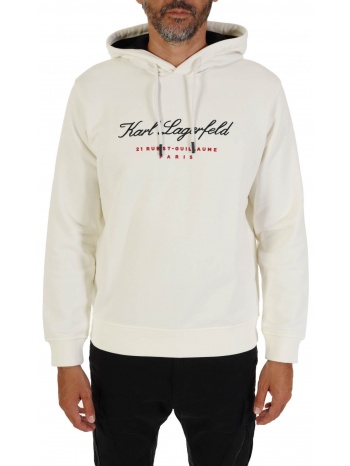 karl lagerfeld φουτερ hoodie logo υπολευκο σε προσφορά