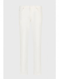emporio armani παντελονι jeans j06 slim fit λευκο