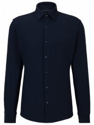 boss πουκαμισο regular fit μικροσχεδιο p-joe-kent-c1-222 μπλε