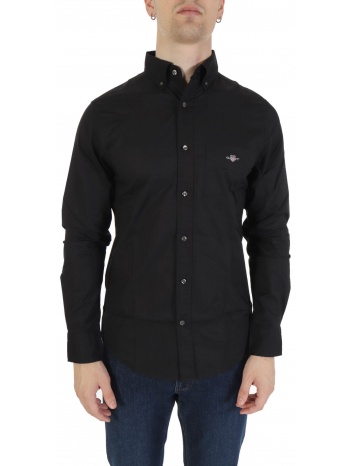 gant υποκαμισο reg poplin μαυρο