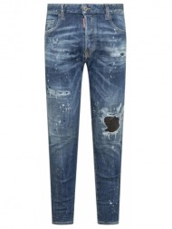 dsquared2 παντελονι 5τσεπο jeans skater μπλε