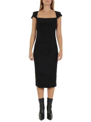 pinko φορεμα midi astrid μαυρο σε προσφορά