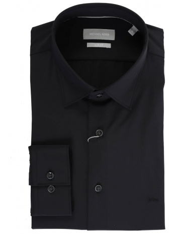 michael kors πουκαμισο slim fit performance stretch μαυρο