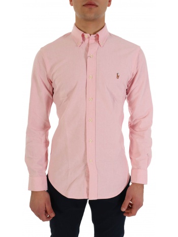 ralph lauren πουκαμισο button down custom fit bsr ροζ